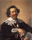 Charles Van Den Eycken Paintings - Pieter van den Broecke by Frans Hals